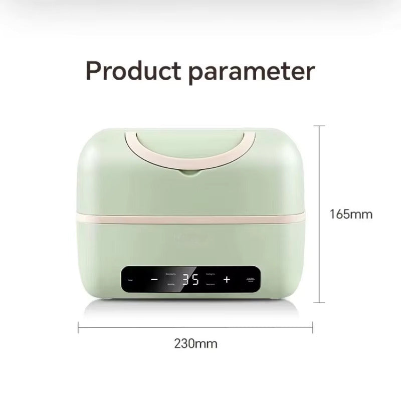 Portable Electric Lunch Box with Double-Layer