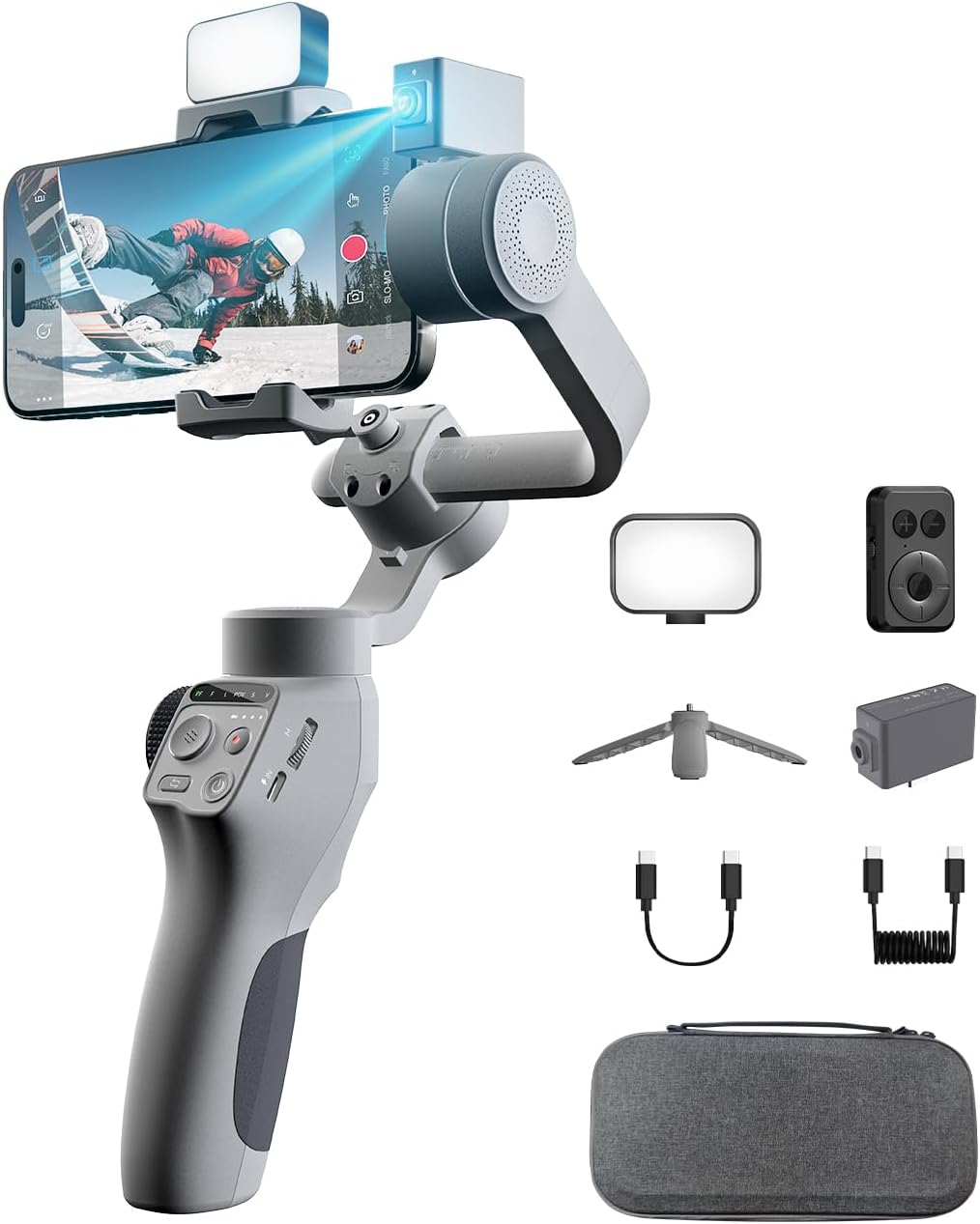 AI Tracking Gimbal Stabilizer for Smartphone