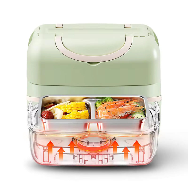 Portable Electric Lunch Box with Double-Layer