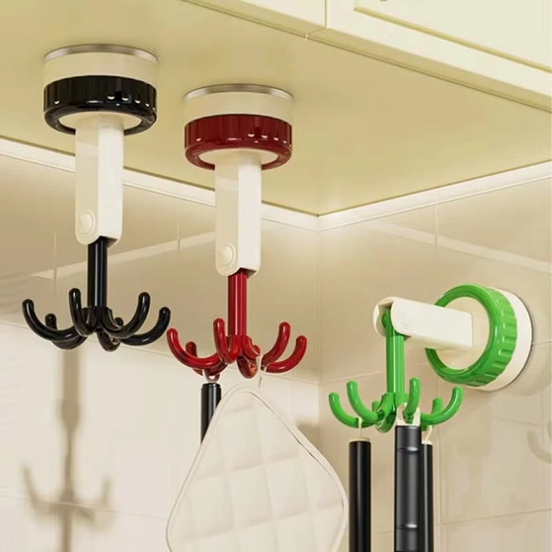 Suction Cup Six-Claw Rotating Hook