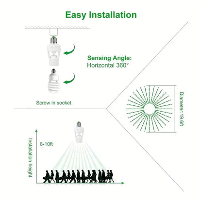 Smart Motion Sensor Light Bulb Holder