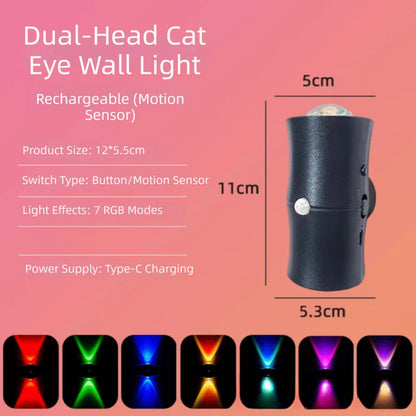 Human Body Detection Night Light Automatic Sensing 7 Color Wall Lamp