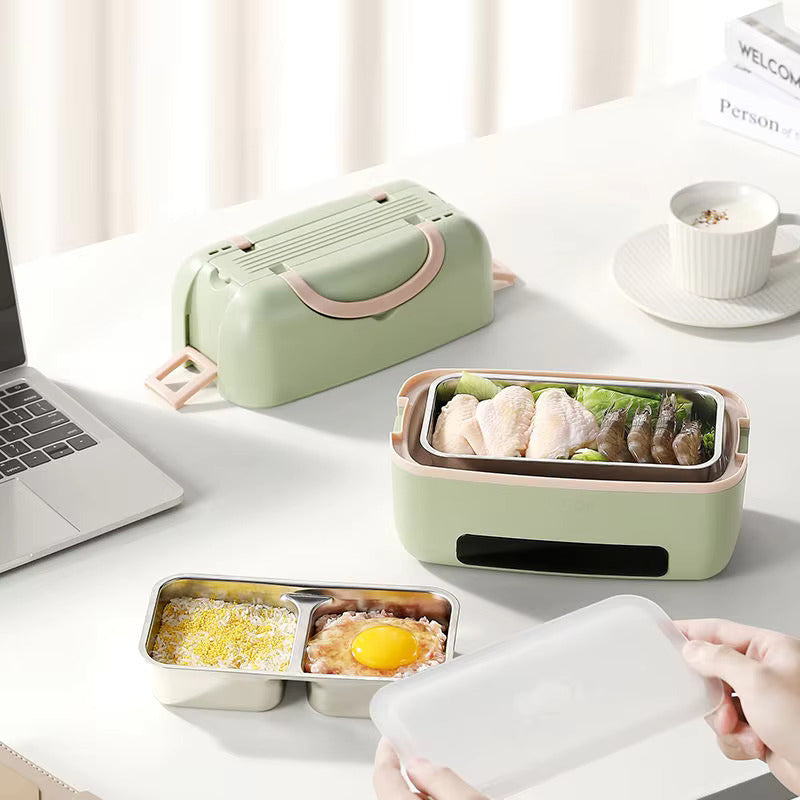 Portable Electric Lunch Box with Double-Layer – Troou